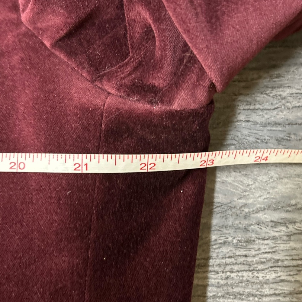 Savile Row mens savoy Blazer 46R Burgundy Velvet Velour Smoking Evening - Picture 4 of 7